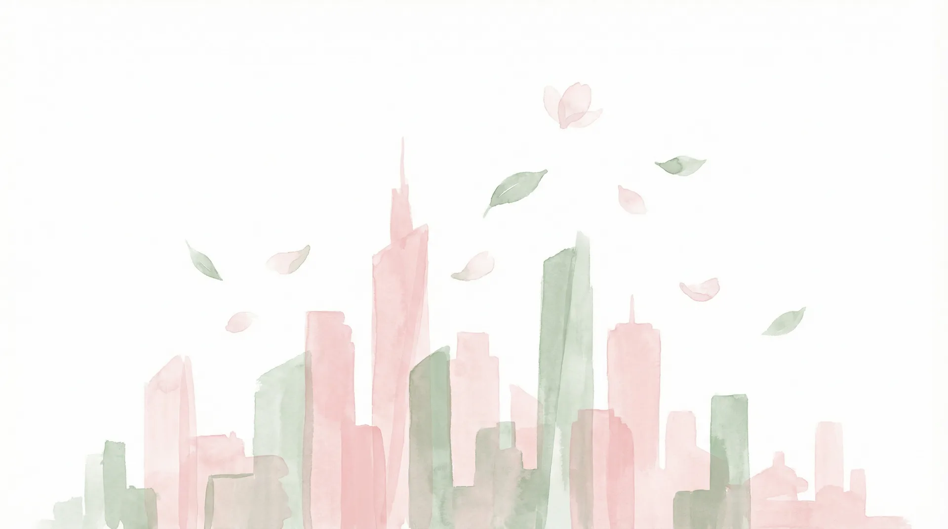 城市花艺地图背景 - 小宝探花