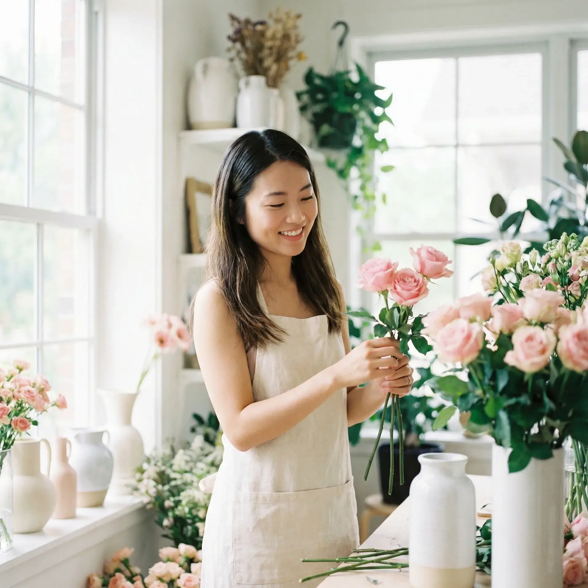 认证花艺师爱丽丝工作照 - 小宝探花