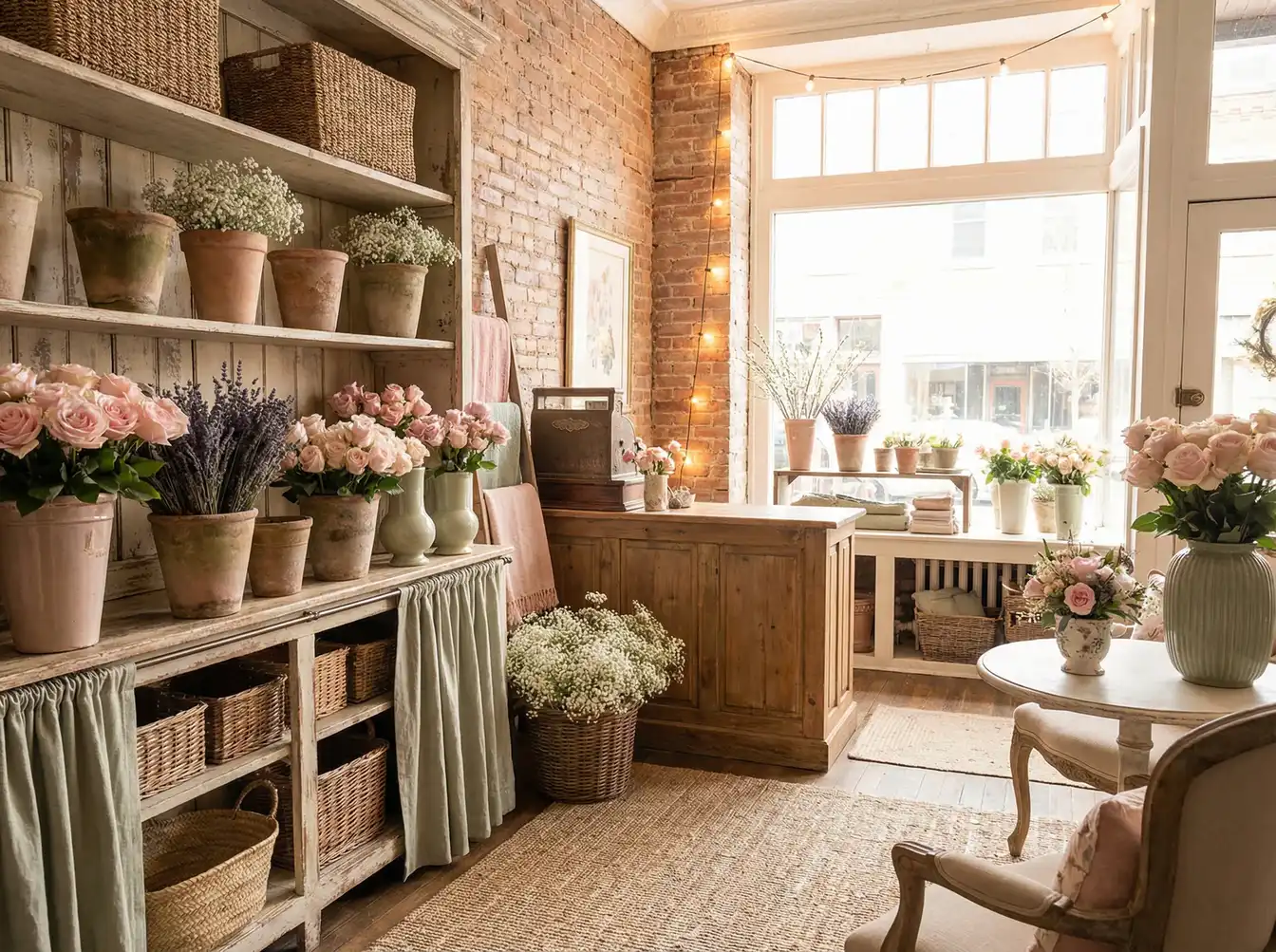 社区花友探店实拍法式花坊 - 小宝探花