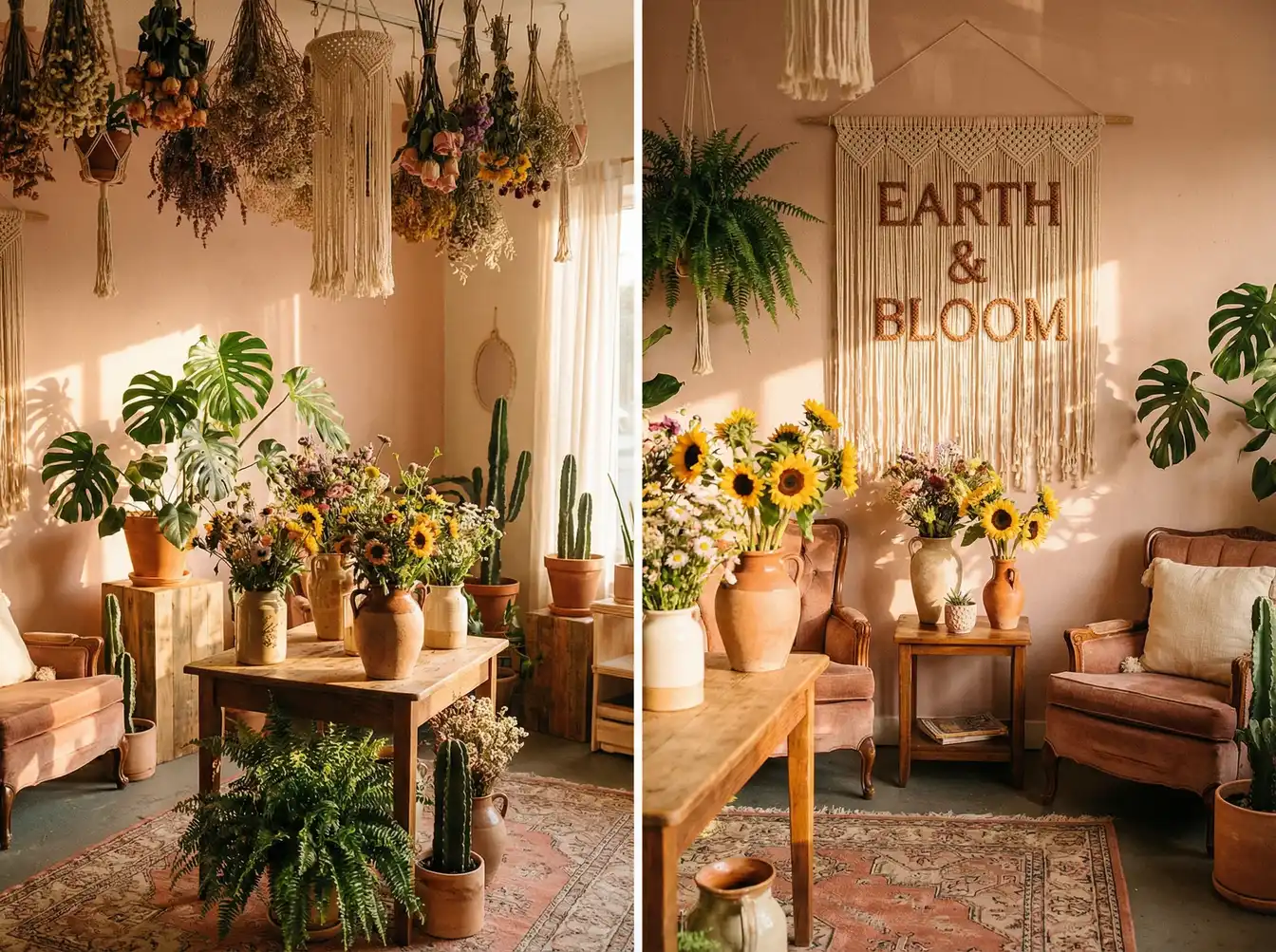 波西米亚风格花店内景 - 小宝探花