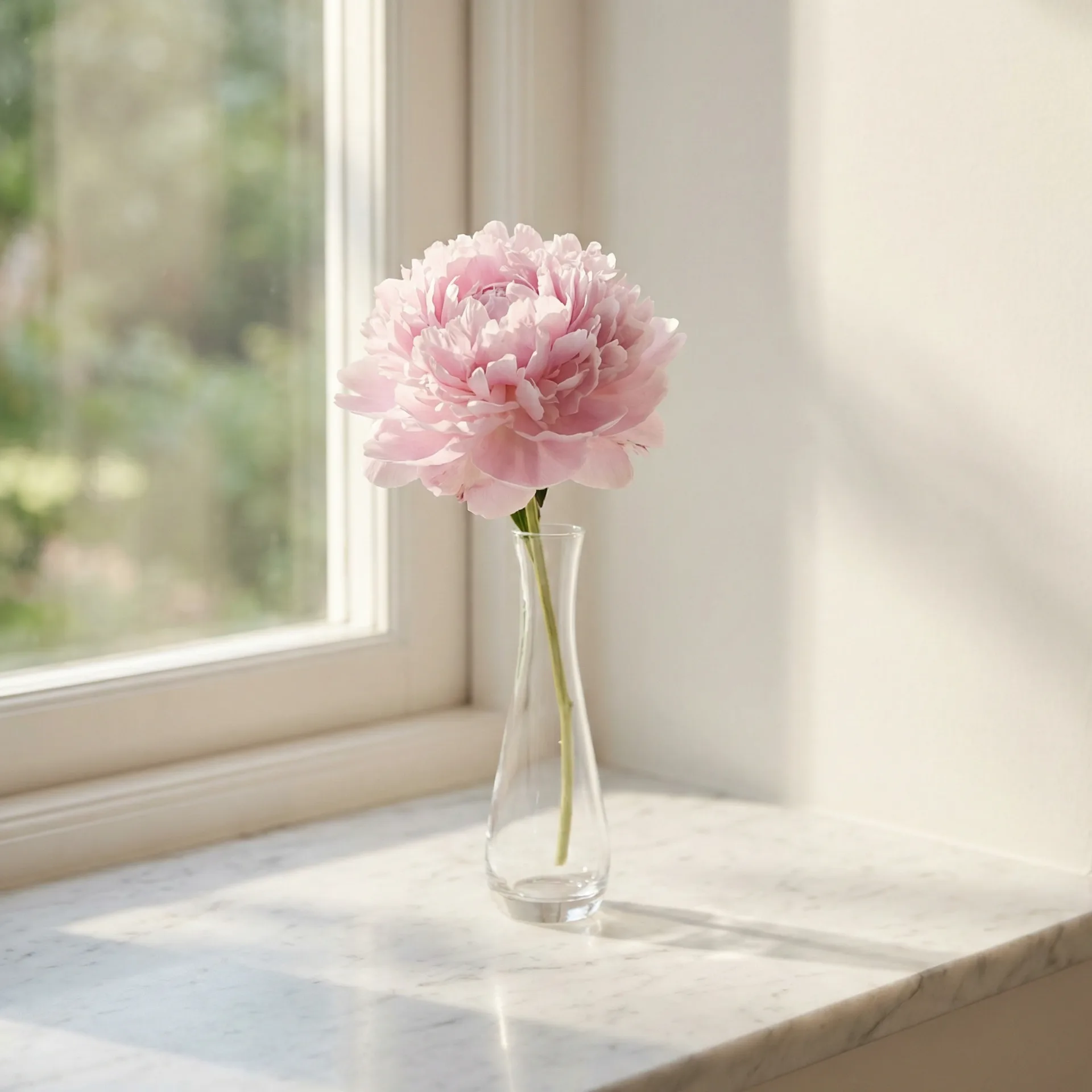 花瓶中的单枝花卉 - 小宝探花