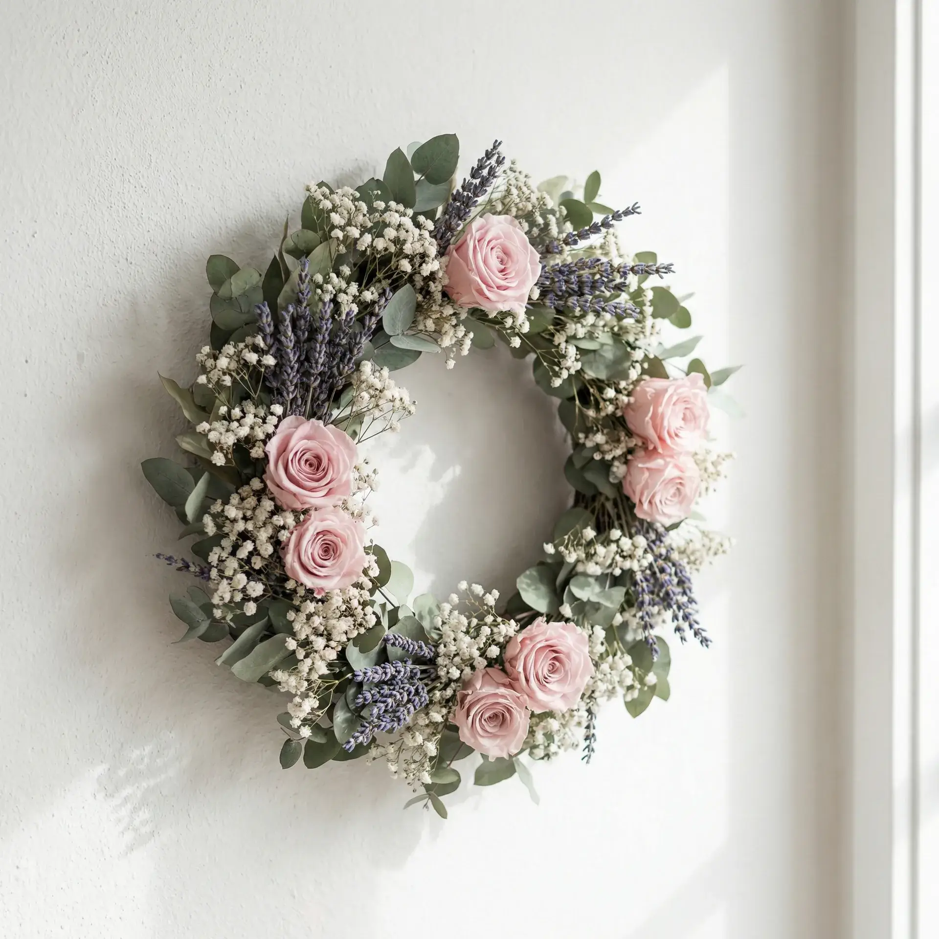 干花花环创意作品 - 小宝探花